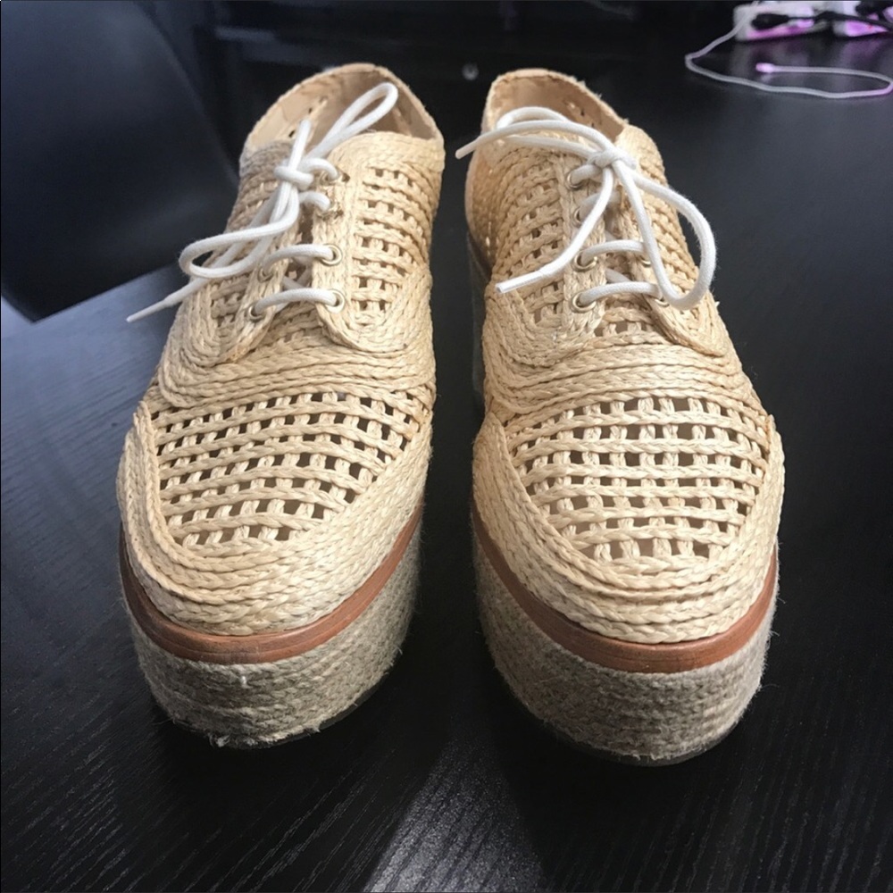 Shutz Woven Platform oxfords